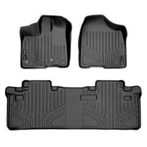 Smartliner Floor Liners Front/2nd Row 20132020 Toyota Sienna - 8 Passenger Model (Black) - SA0128/B0083