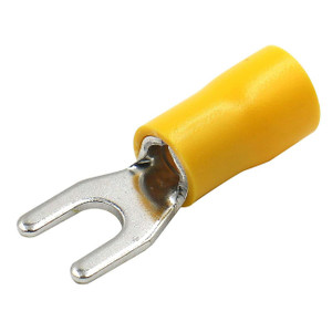 XScorpion Spade Terminals - #8 10/12ga. - Yellow (100 pack) - ST8Y