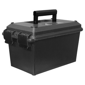 MTM Tactical Mag Can - for 10 (30) Rd AR Mags Plus 10 Double Stacked Handgun Magazines - TMCLE