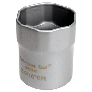Performance Tool 1/2" Drive Lock Nut/Spindle Nut Socket: 2-9/16" (For Manual Dana Hubs) - W83245