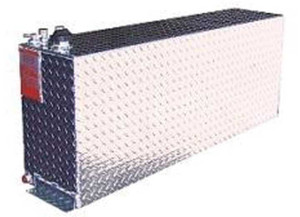 Aluminum Tank Industries - Dot Approved(gas) 41 Gallon Aluminum Rectangle Auxilary Tank W/fuel - AUX41RGB