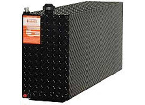 Aluminum Tank Industries - 42 Gallon Black Rectangle Diamond Plate Aluminum Diesel Auxilary Tank Only - AUX42RB