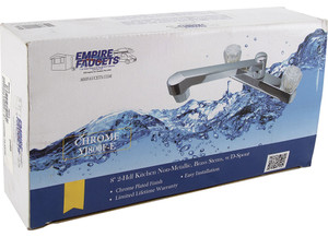 American Brass - Kitchen Faucet 8in Chrome Plasticunderbody Dspoutempire - YJ800F-E