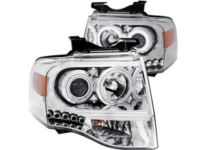 Anzo - 0714 Expedition Projector Headlights With Chrome Housing(set Of 2)drive/pass - 111114