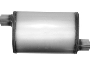 AP Exhaust - Muffler  Xlerator Stainless Steel Ovalo/o 20in Oal 2.50in - XS1236