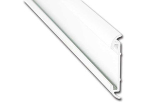 AP Products - Flat Trim W/ Insert Polar White 8 Ft - 021-54601-8