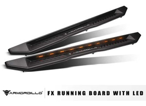 Armordillo - 1823 Wrangler 4 Door Fx Running Boards W/led Matte Black - 8722091
