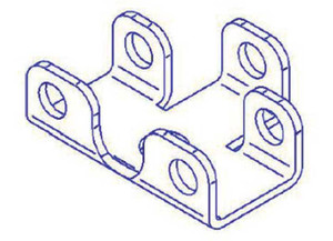 BAL RV - Bracket Chain / Cable Connector - P854014