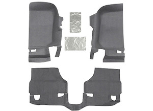 BedRug - 9706 Wrangler Tj Front 3pc Floor Kit (w/o Center Console) Includes Heat Shields Bedtred - BTTJ97FNC