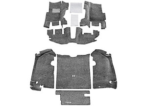 BedRug - 9706 Wrangler Tj W/console 3pc Front & Rear Carpet - CBRTJ97