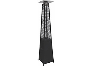 Blue Sky - Steel Pyramid Gas Patio Heater Midnight Black - PHPG8919B