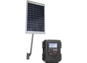 BOAT LIFT BOSS - 12/24 Volt Solar Charging Station W/20w Solar Panel Panel Arm Digital Controller/wiring - 3004.0665