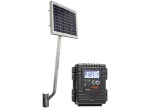 BOAT LIFT BOSS - 12/24 Volt Solar Charging Station W/10w Solar Panel Panel Arm Digital Controller/wiring - 3004.0669