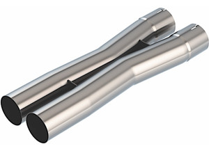 Borla Exhaust - Universal Xpipe 25in Dia 32in Centerline Inlet 345in Centerline Outlet 2763in Oal - 621104