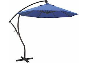 California Umbrella - Bayside Series 9ft Crank Lift Alum Cantilever Umbrella In Royal Blue Olefin - BA908117-F03
