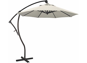 California Umbrella - Bayside Series 9ft Crank Lift Alum Cantilever Umbrella In Antique Beige Olefin - BA908117-F22