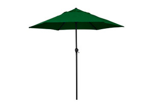 California Umbrella - Eco Series 9ft Crank Lift Push Tilt Steel Market Umbrella In Hunter Green Polyester - ECO906D709-P09