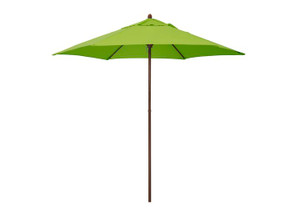 California Umbrella - Mow Series 9ft Push Open Pin Stop No Tilt Steel Umbrella In Lime Green Polyester - MOW906202-P29
