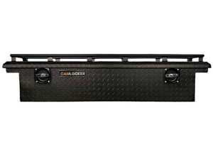 Cam Locker - Cam 63in Utv Crossover Toolbox W/ Rail Low Profile For Polaris Ranger 1500 Matte Black - TBCAM_SXS63LP_RLMB