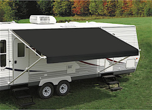 Carefree of Colorado - Cuttofit Patio Vinyl Fabric 17ft 2in Black - JG184E4E-MP