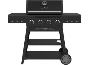Charbroil - Performance Series Flavormax 4 Burner Cart Gas Grill Black Stainless - 463348825