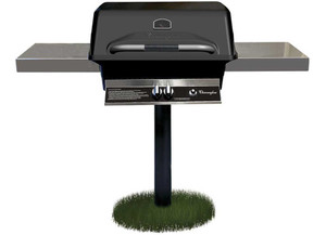 Charmglow - Inground Lp Pillar Series40000btu Cast Aluminum Head Stainless Grids Twopiece Post Lp Ready - CHRM40IG-P