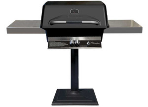 Charmglow - Patio Mount Lp Patiopro Series40000btu Cast Aluminum Head Stainless Grids 2ft Post Lp Ready - CHRM40PM-P