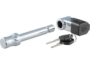 Curt - 5/8 In Class Iii/iv Push Button Right Angle Receiver Lock Chrome - 23510