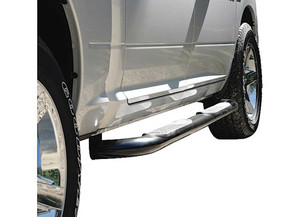 Dee Zee - 1522 Colorado/canyon Crew Cab 3in Round Black Steel Nerf Bar - DZ372041