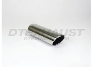 Different Trends - 4.00in Rolled Angle Texas Tip Texas Exhaust Tip 2.25in Id / 4.00in Od - DT-244012RAC