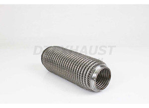 Different Trends - 6.00 In Quter Stainless Mesh Interlock Flexible Pipes Id 2.25 In - DTF-12406BI