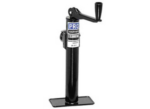 Draw-Tite - Round Trailer Jack 2k Weldon Topwind - 1400400303