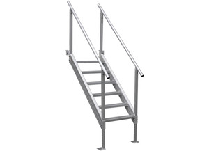 Extreme Max - Universal Mount Aluminum Dock Stair 6step - 3005.3846