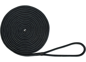 Extreme Max - Exmax Double Braid Nylon Dockline 1/2x25' Black - 3006.2126