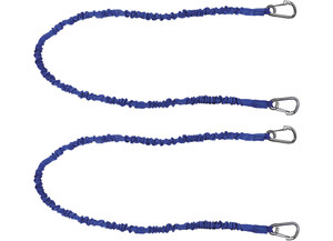 Extreme Max - 48in  Covered Bungee Cord W/8mmstainless Snaps 2pack Blue - 3006.2912