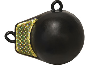 Extreme Max - 8 Lb. Cast Iron Downrigger Ballwith Fin Gold Flash - 3006.6952