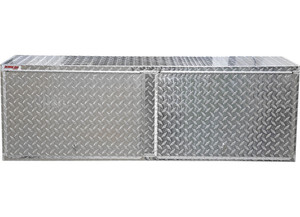 Extreme Max - Diamond Plated Aluminum Overhead Cabinet For Garage Shop Enclosed Trailer 48in Silver - 5001.6421