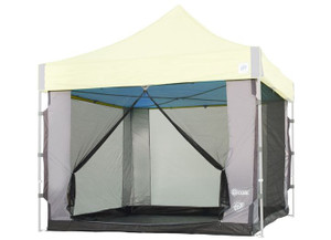 E-Z Up - Ez Up Cube Mesh Canopy Screen Room Fits 10ft X 10ft Straight Leg Canopy - SC10SLGY