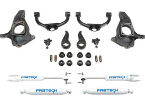Fabtech - 2011 Gm Silverado/sierra 2500hd/3500hd 4wd 4 In. Ultimate System Suspension Kit W/performance Shocks - FTS21108
