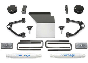 Fabtech - 3in Budget Sys W/ Perf Shks 1418 Gm C/k1500 P/u W/ Oe Alm Or Stmp Stl Uca - K1070