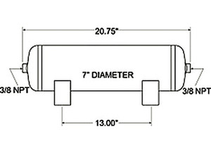 Firestone - Air Tank 3 Gal 3/8 Npt - 9229