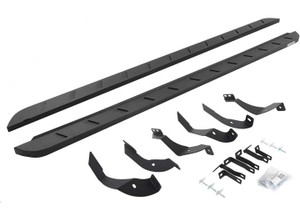 Go Rhino - 1519 Silv/sierra 2500/3500 Crew Cab Diesel Only 87in Rb10 Slim Line Running Boards Complete Set - 63405187SPC