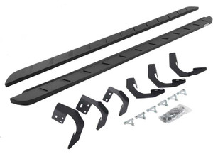 Go Rhino - 15c Ram 1500 Quad Cab(19c Classic)80in Rb10 Slim Line Running Boards Txt Powder Coat Complete Set - 63429980SPC
