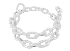 Greenfield - Vinyl Coated Chain 5/16x5 White - 2116-W