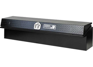 Highway Products - 65 X 16 X 16 Low Side Tool Box With Smooth Black Base Black Diamond Plate Lid - 3712-003-BK62-ALL