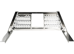 Highway Products - Honeycomb Open Wave Polished Aluminum Upright Polished Aluminum Center Size 7 - 4030-066