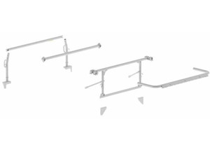 Holman - The Pro Rack Leg & Crossbar Kit  Service Bodies White - 12004W