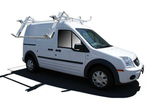 Holman - Dropdown Clamp & Lock Ladder Rack (curb Side Only) Van Roof Racks White - 40853