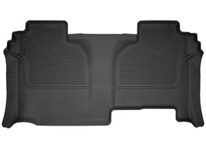 Husky Liner - 19c Silverado/sierra 1500/2500hd/3500hd Double Cab 2nd Seat Floor Liner Weatherbeater Series Black - 14211
