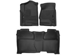 Husky Liner - 1419 Silverado/sierra 1500/2500/3500 Front And Rear Floor Liners Black - 53908